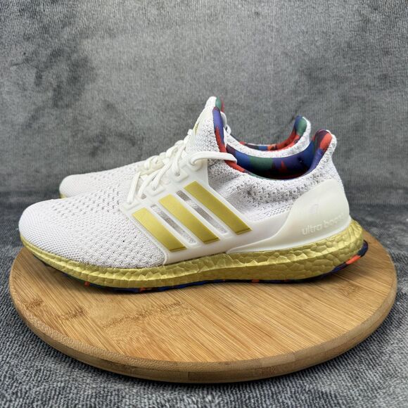 Adidas Ultraboost DNA Shoes Womens Size 9 White Gold Parley Running HP7425 - Picture 3 of 10